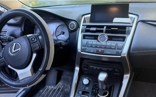 Lexus dash and console before detailing