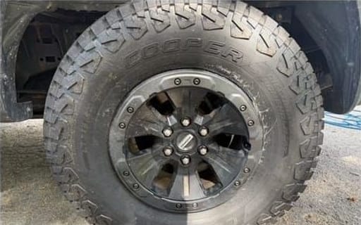 Wheel and tire before detailing